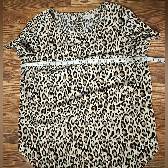 short sleeve leopard print top for women - Picture 4 of 6
